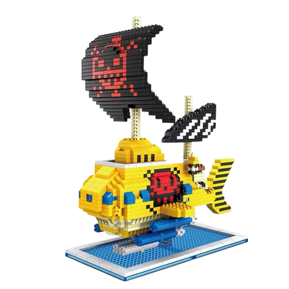 Piratskepp 3D-byggklossar