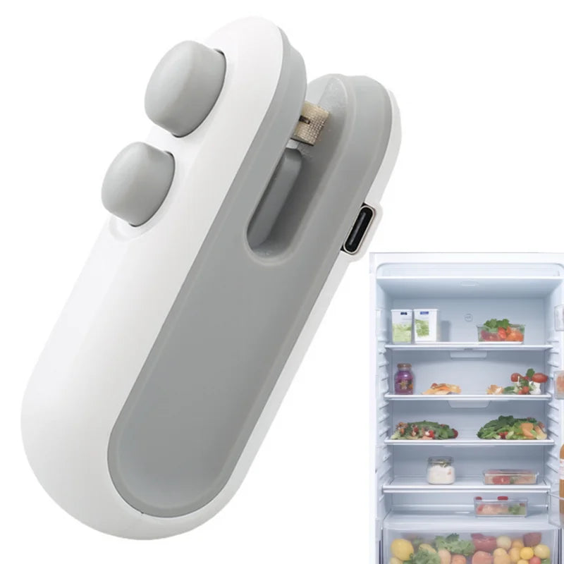 ZipZap 2 i 1 portabel plastpåsförseglare för matförvaring