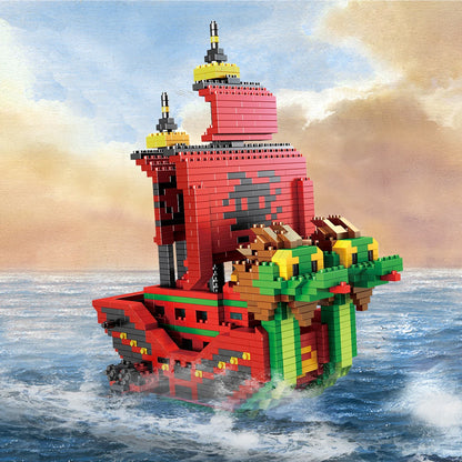Piratskepp 3D-byggklossar