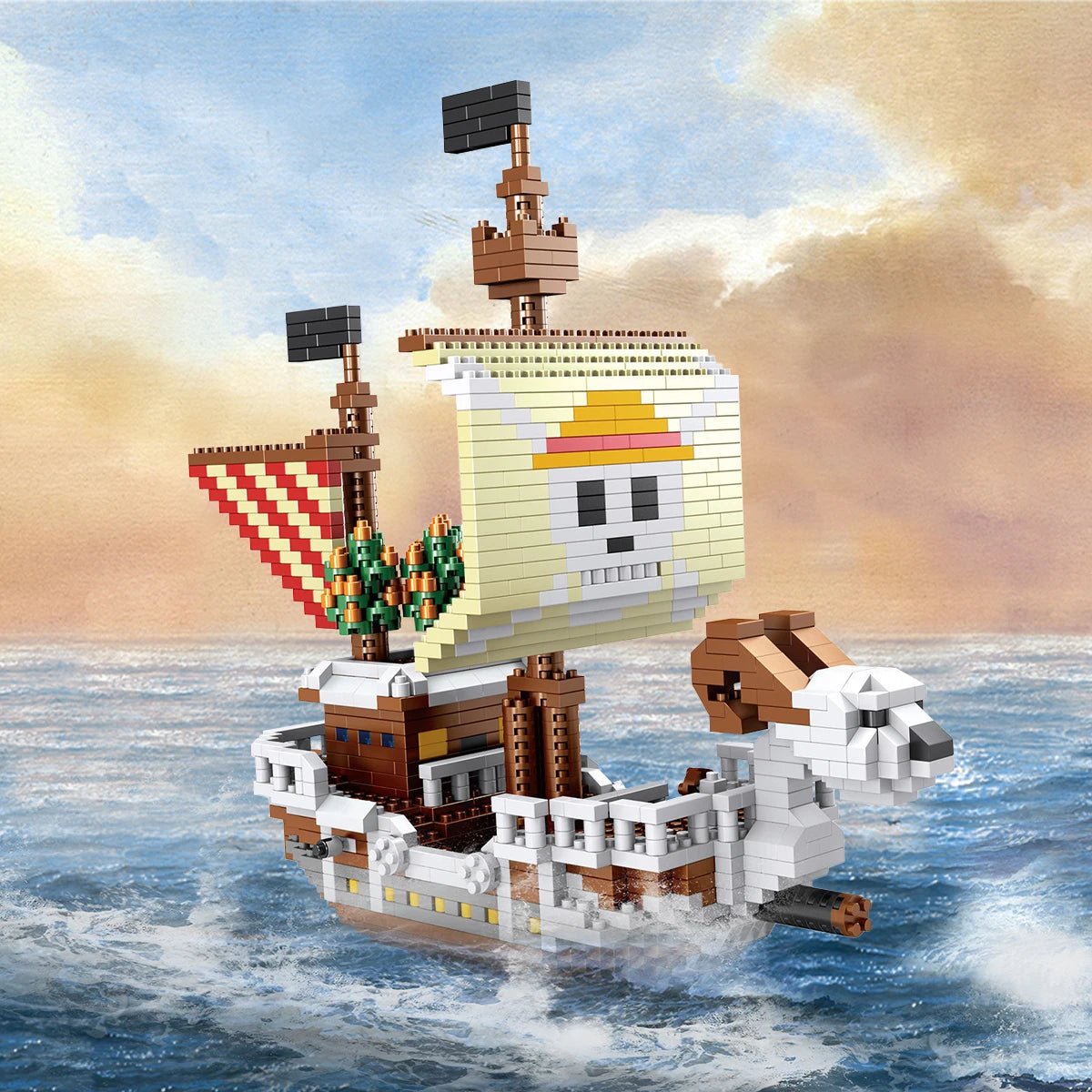 Piratskepp 3D-byggklossar