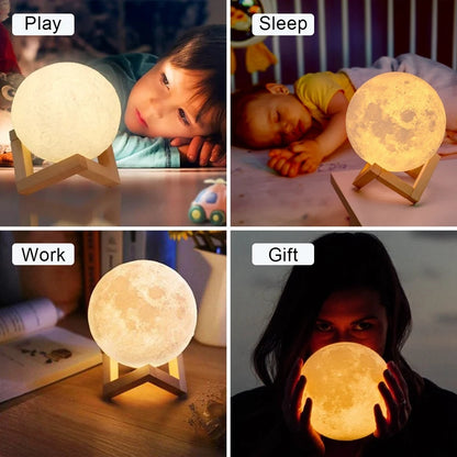 Moon LED Nattlampa