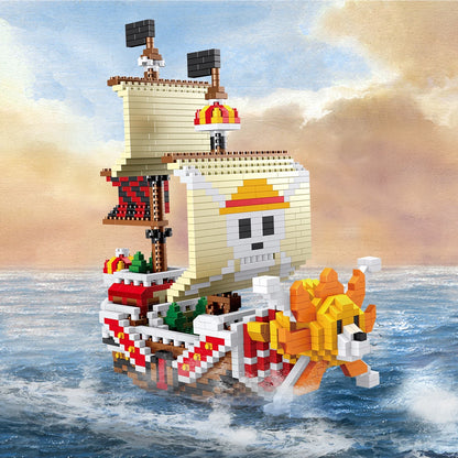 Piratskepp 3D-byggklossar
