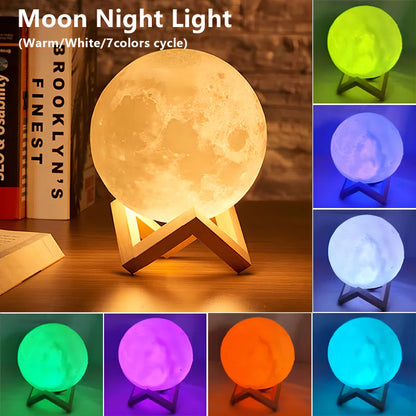 Moon LED Nattlampa